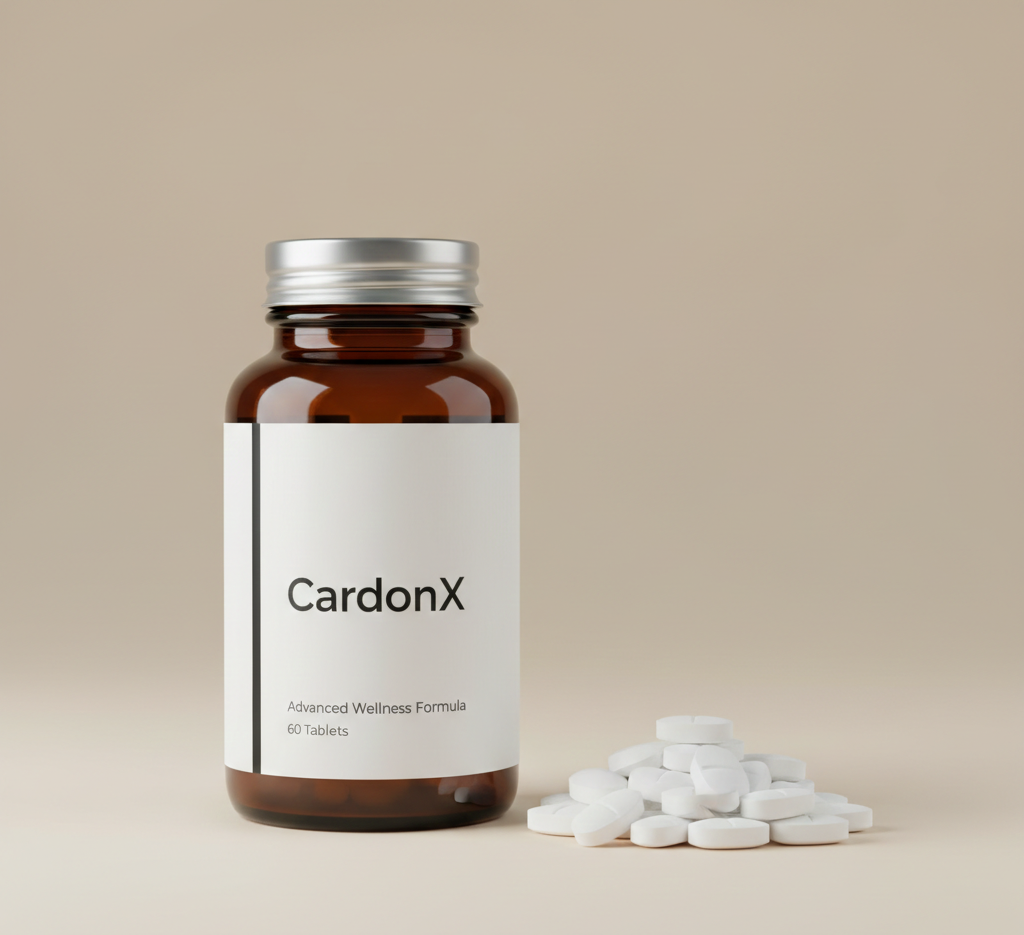 CardonX натуральний продукт для підтримки серцево-судинної системи у високоякісній упаковці з 60 таблетками для нормалізації артеріального тиску